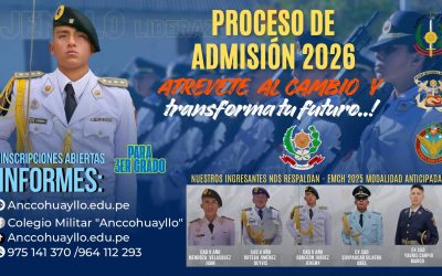 PROCESO DE ADMISIÓN 2026 -COLEGIO MILITAR «ANCCOHUAYLLO»